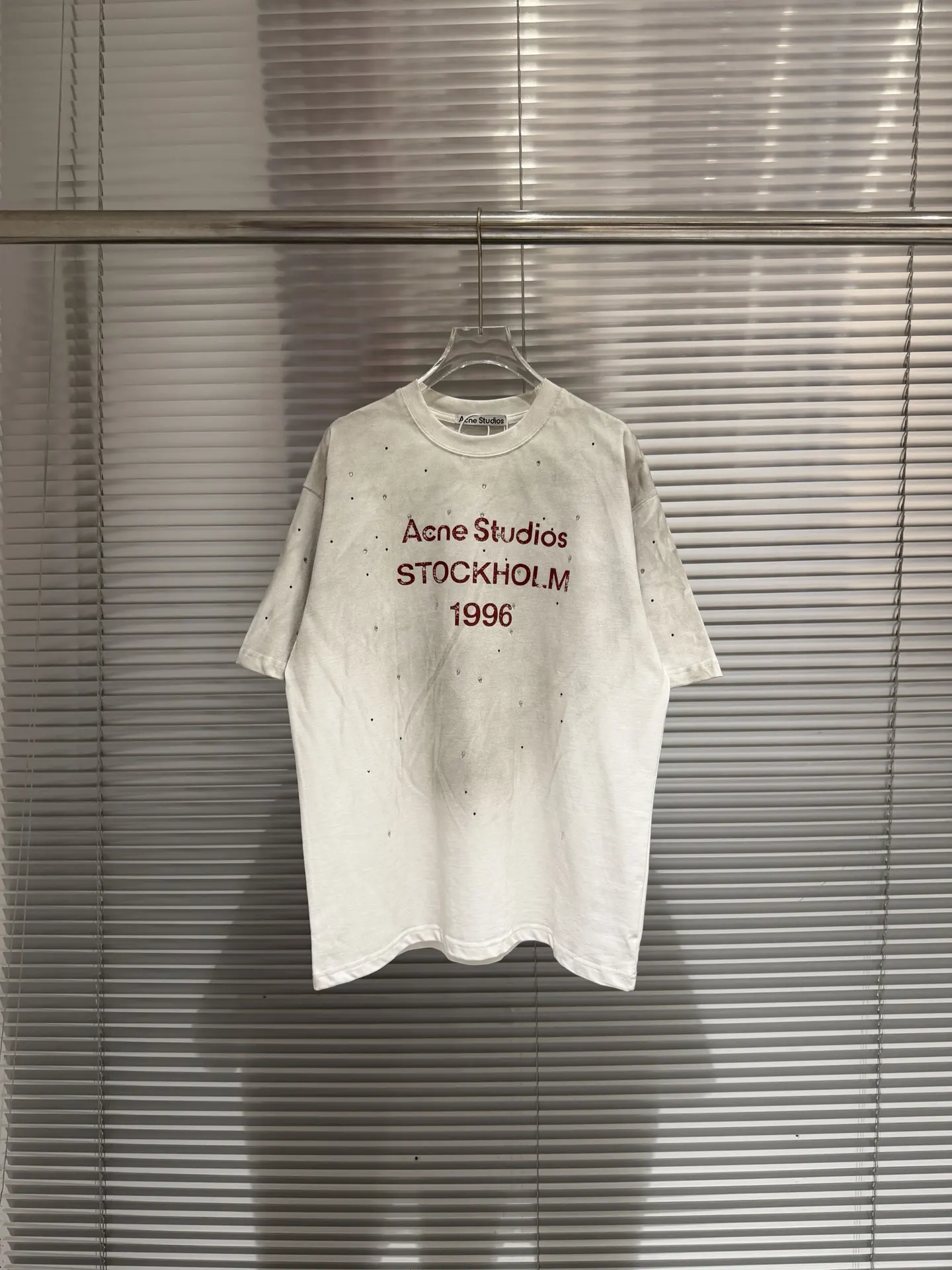 1996 Distressed Rhinestone Logo T-Shirt D10811773