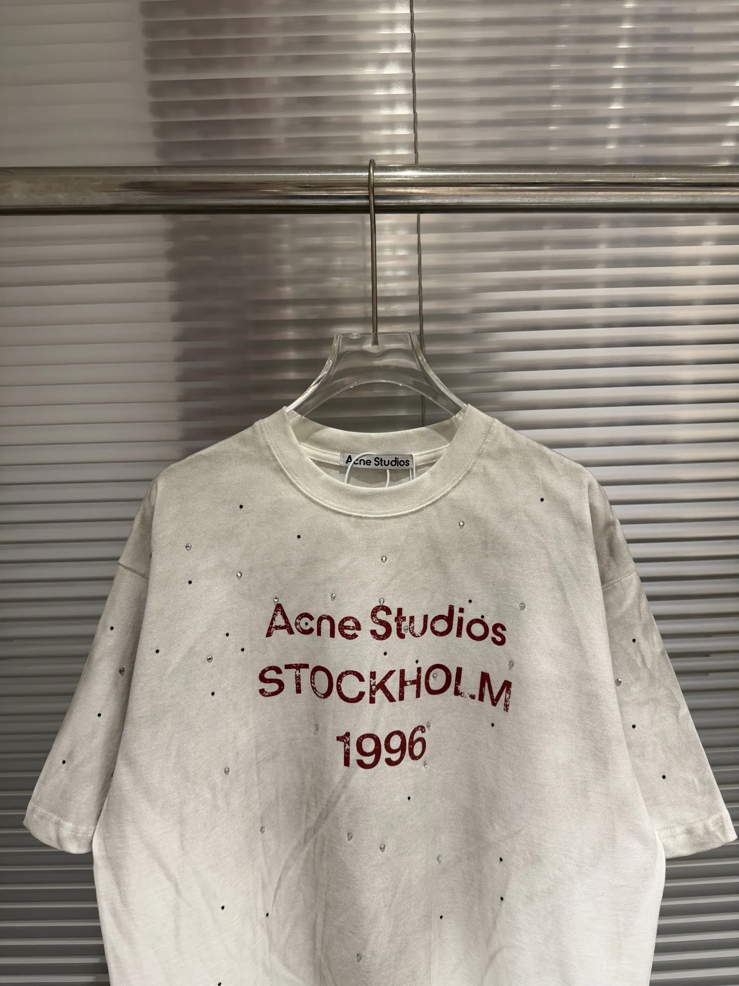 1996 Distressed Rhinestone Logo T-Shirt D10811773 — view 3