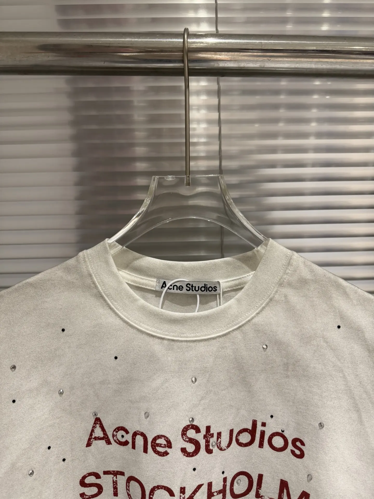 1996 Distressed Rhinestone Logo T-Shirt D10811773 — view 4