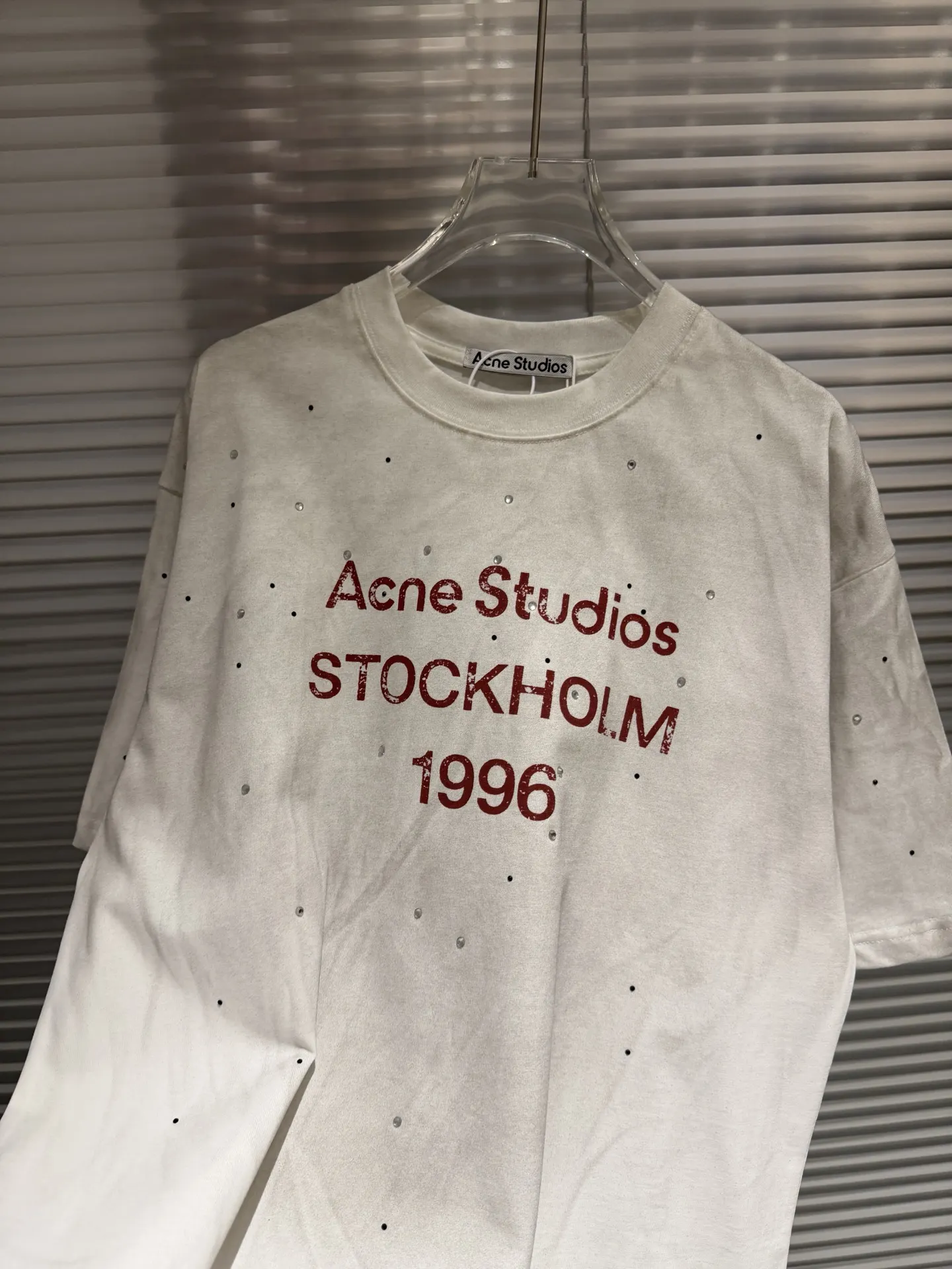 1996 Distressed Rhinestone Logo T-Shirt D10811773 — view 5
