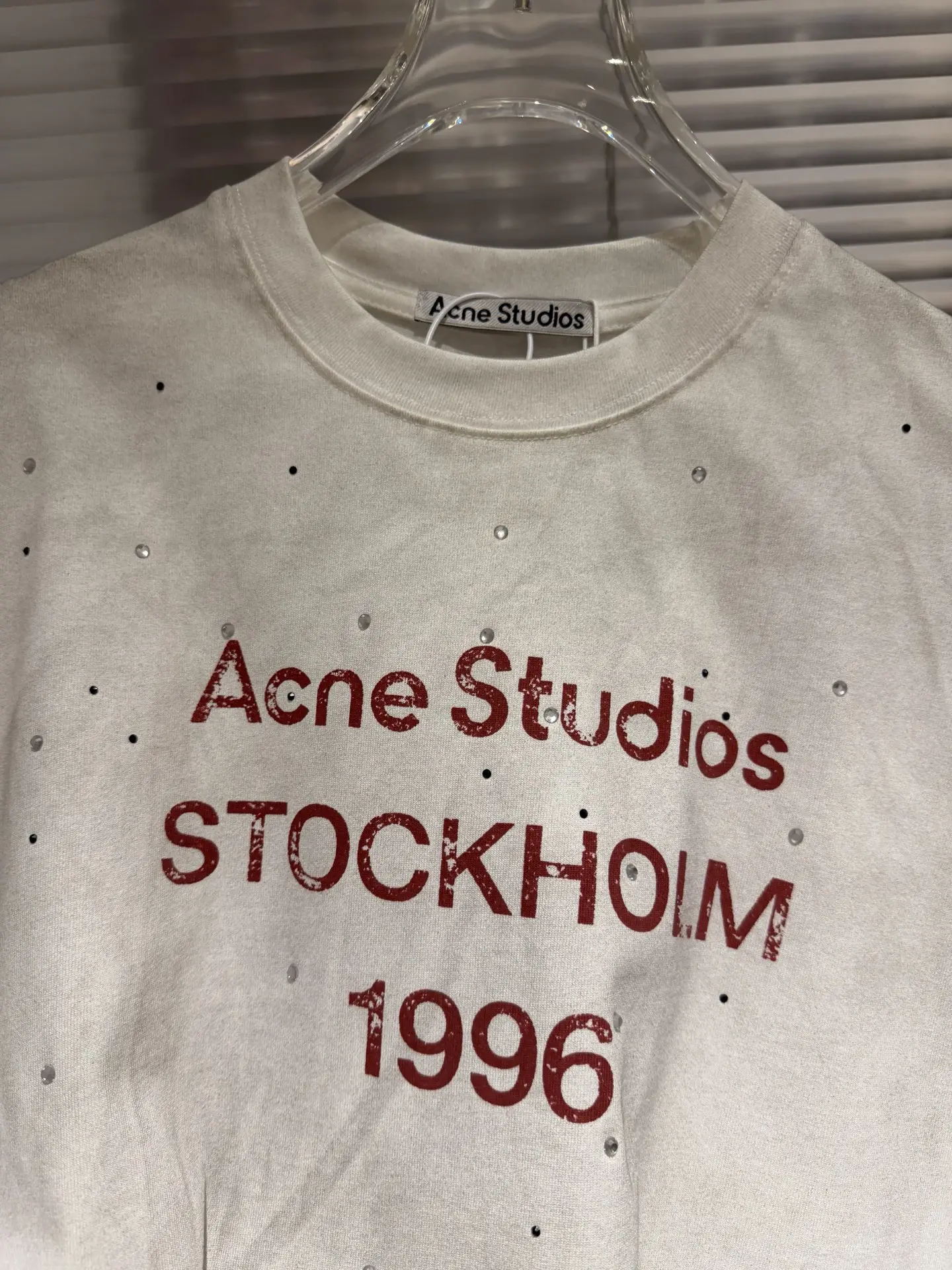 1996 Distressed Rhinestone Logo T-Shirt D10811773 — view 6