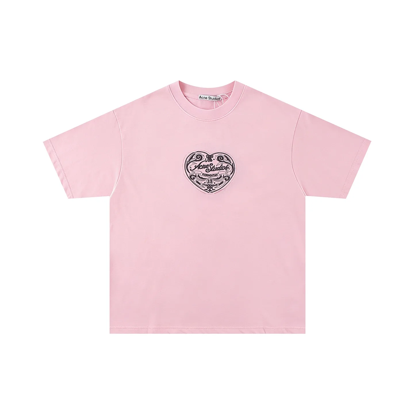 Heart Embroidery Oversized T-Shirt D10011812 — view 2