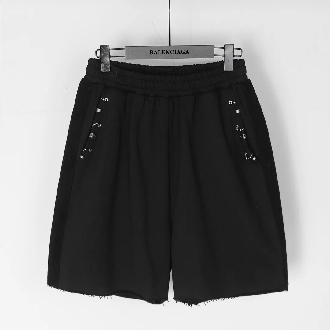 Pierced Hardware Cotton-Jersey Shorts D19513250