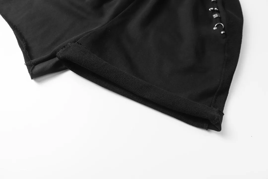 Pierced Hardware Cotton-Jersey Shorts D19513250 — view 9