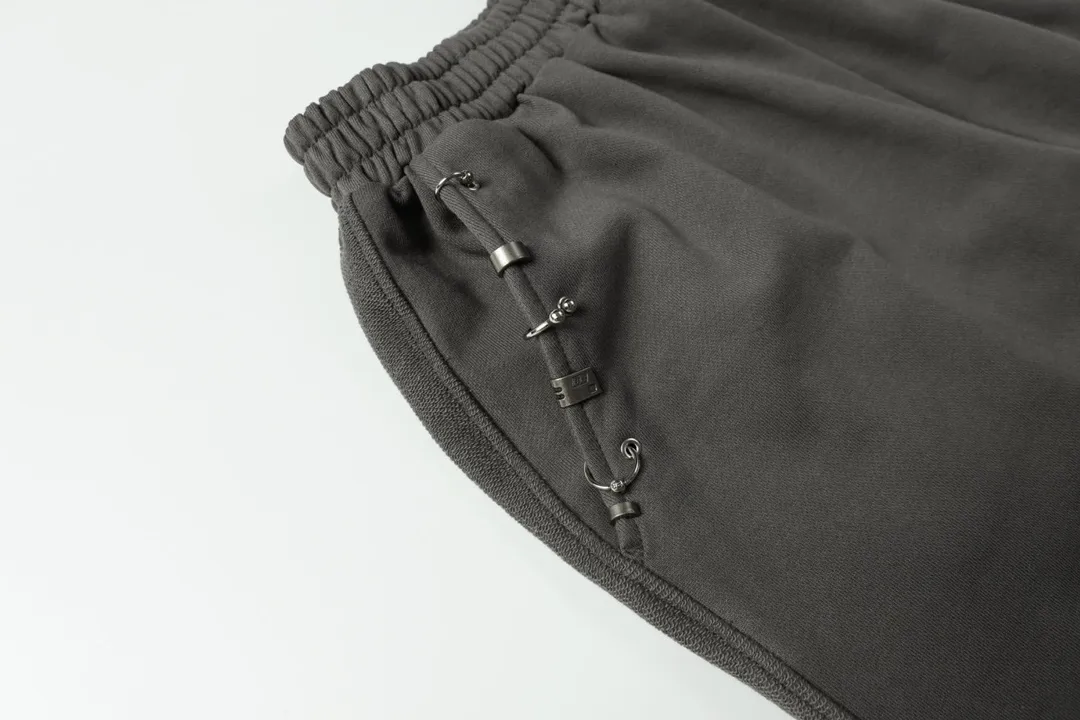 Pierced Cotton-Jersey Sweat Shorts D19513248 — view 4