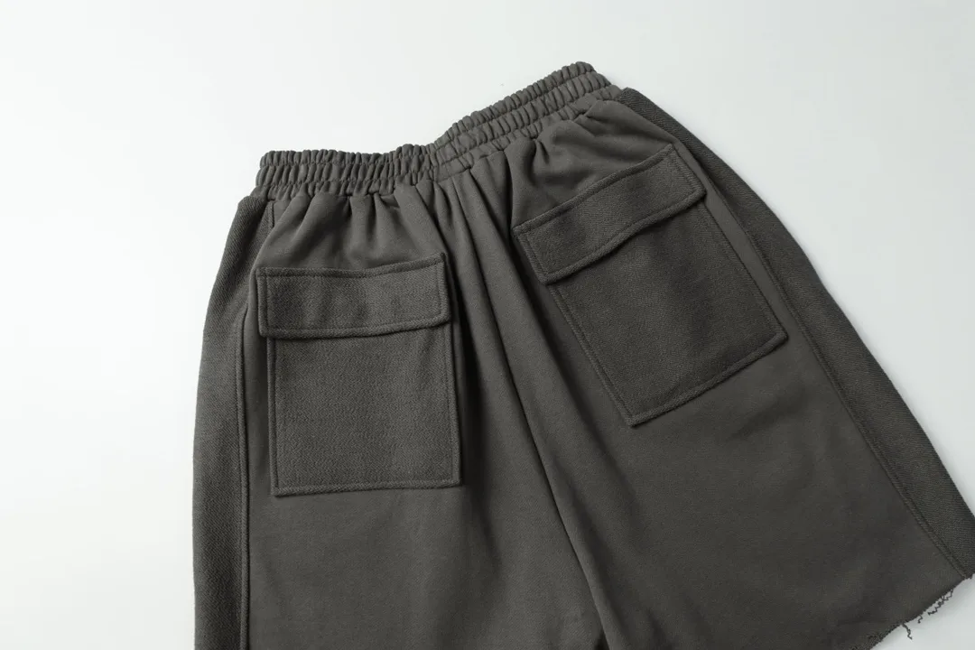 Pierced Cotton-Jersey Sweat Shorts D19513248 — view 7