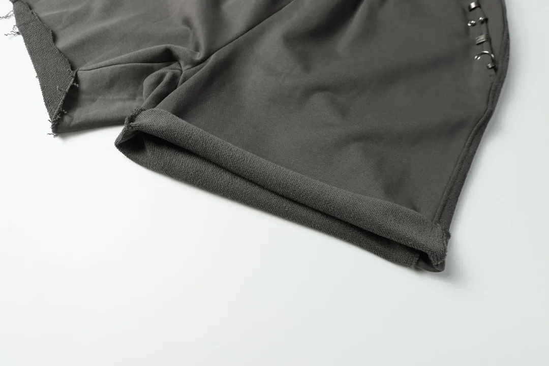 Pierced Cotton-Jersey Sweat Shorts D19513248 — view 8