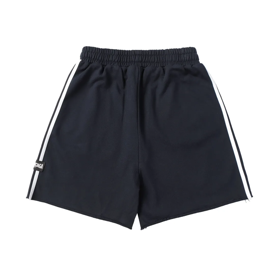 Distressed Logo-Print Cotton-Jersey Shorts D19013251 — view 2