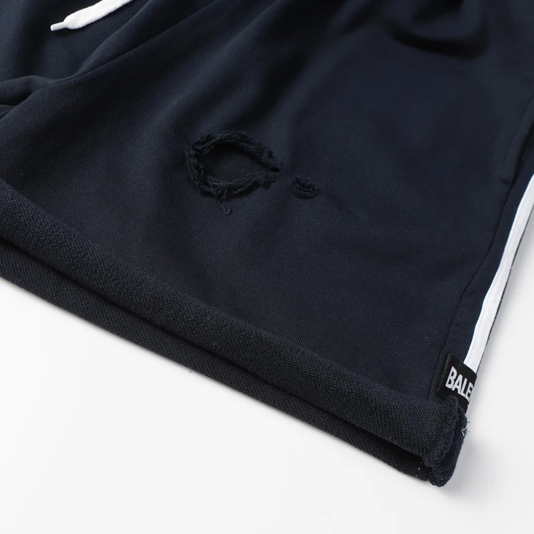 Distressed Logo-Print Cotton-Jersey Shorts D19013251 — view 5