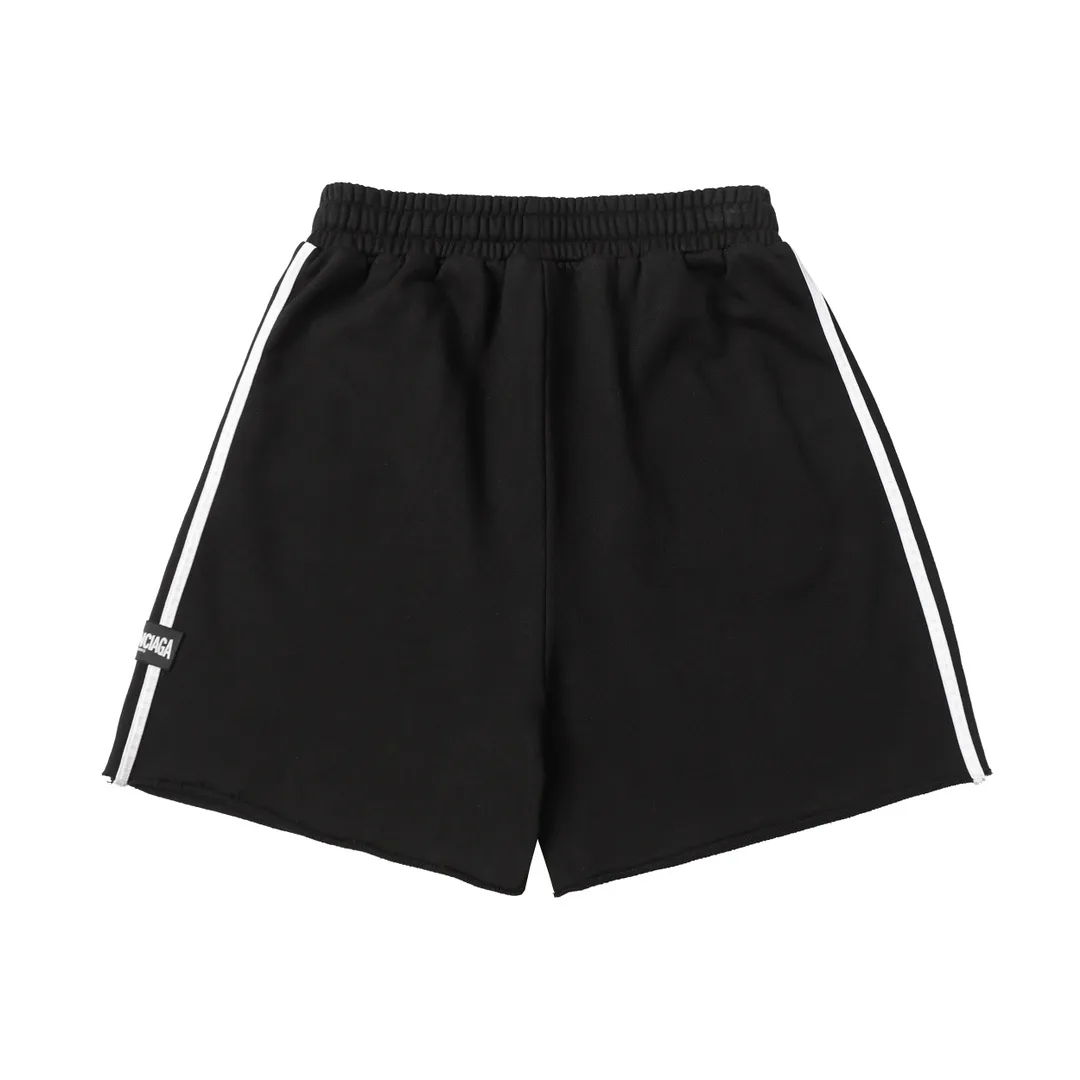 Distressed Logo-Print Cotton-Jersey Shorts D19013253 — view 2