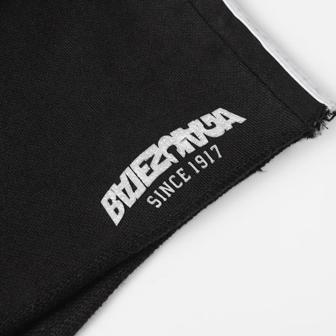 Distressed Logo-Print Cotton-Jersey Shorts D19013253 — view 4