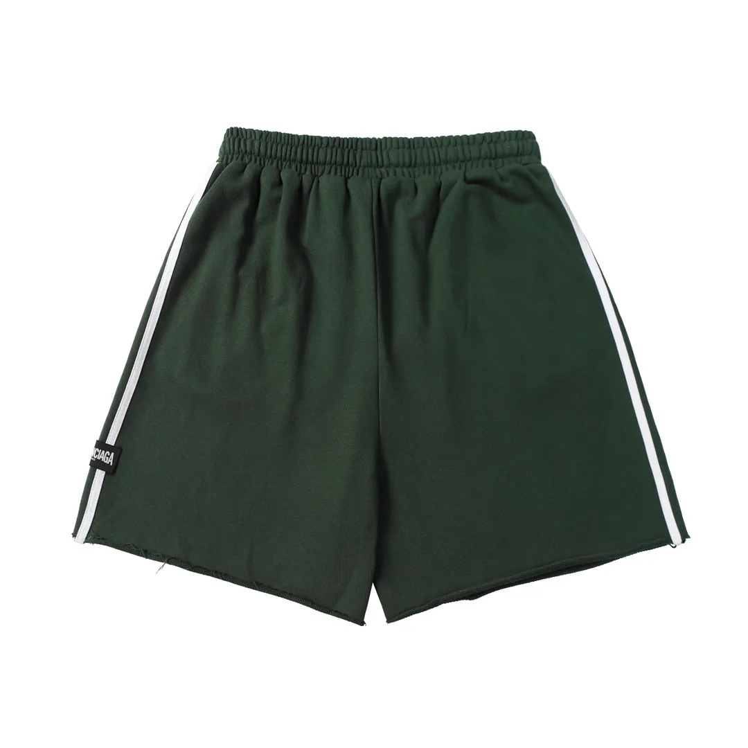 Distressed Logo-Print Cotton-Jersey Shorts D19013252 — view 2