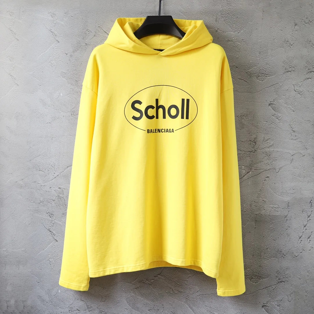 Balenciaga Scholl Logo Print Hoodie D24922631