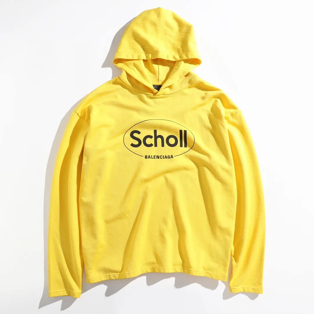 Balenciaga Scholl Logo Print Hoodie D24922631 — view 10
