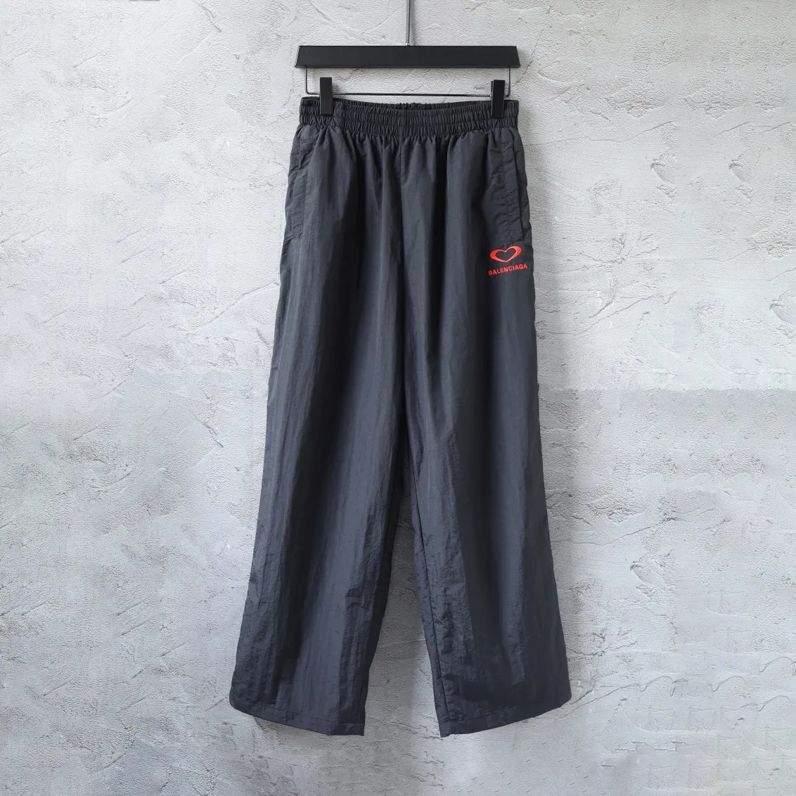 Valentine's Heart Embroidered Shell Track Pants D25912943