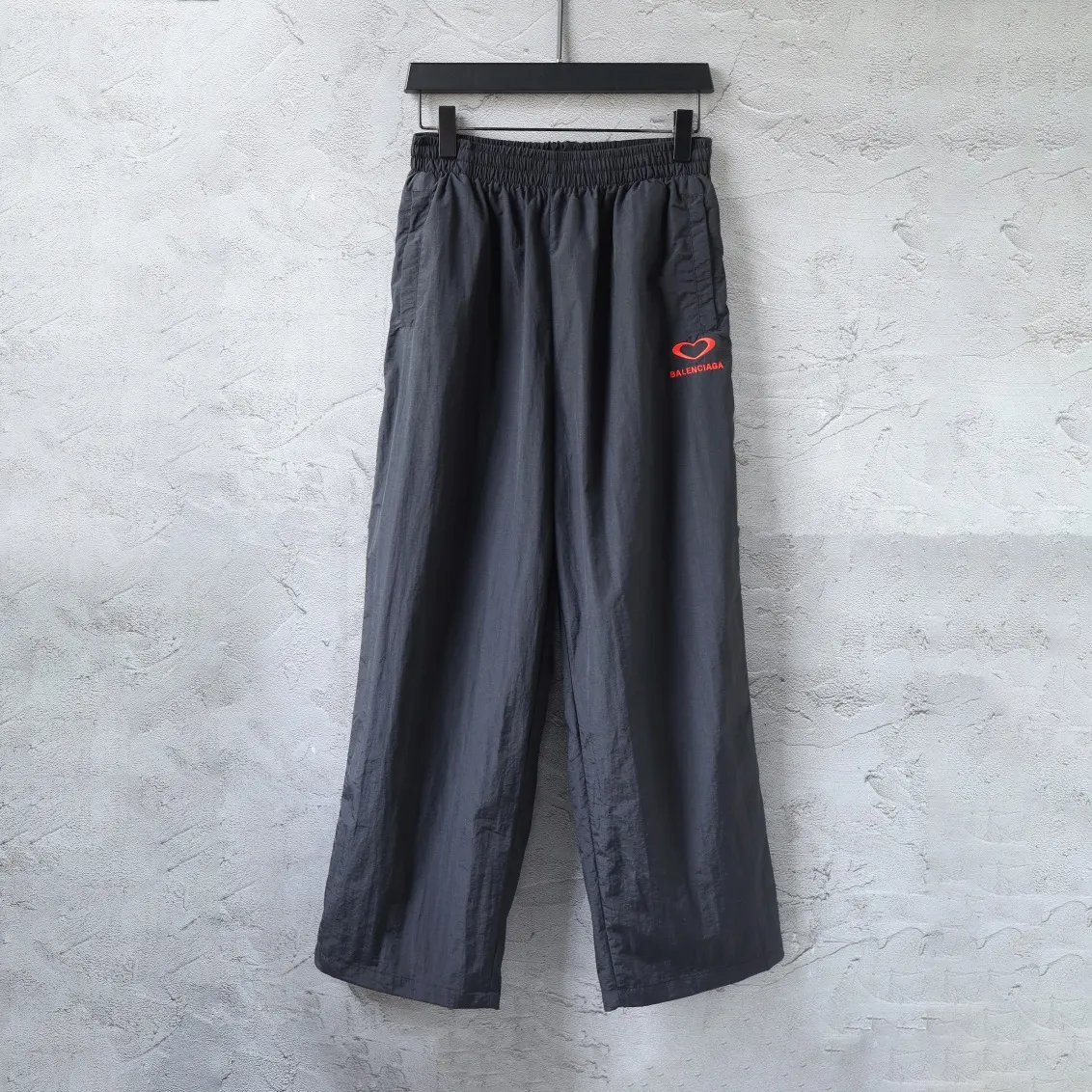 Valentine's Heart Embroidered Shell Track Pants D25912943