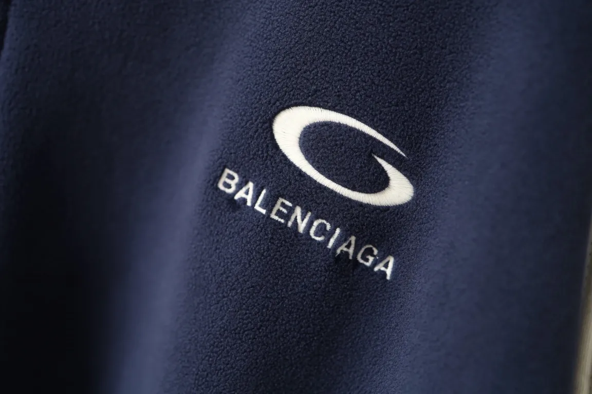 Embroidered Fleece Zip-Up Track Jacket D30920083 — view 7