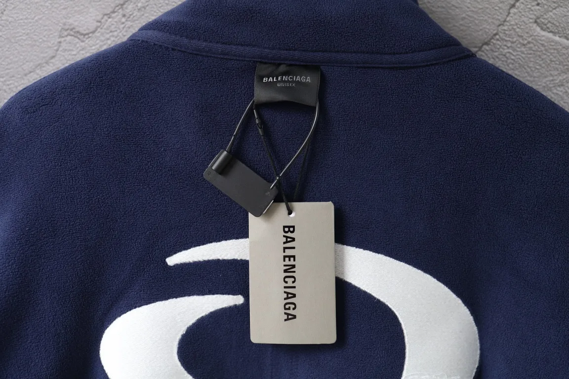 Embroidered Fleece Zip-Up Track Jacket D30920083 — view 8