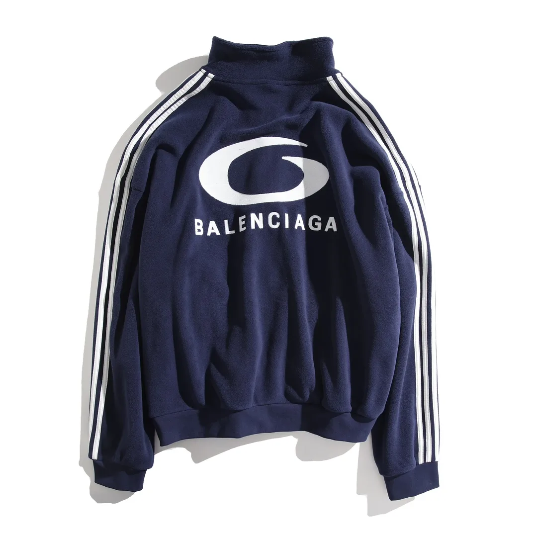 Embroidered Fleece Zip-Up Track Jacket D30920083 — view 11