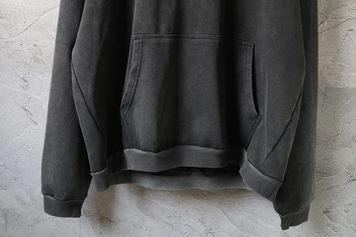 Logo Embroidered Washed Cotton Hoodie D30922637 — view 7