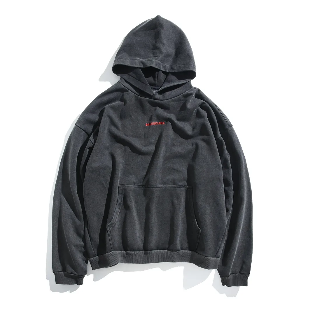 Logo Embroidered Washed Cotton Hoodie D30922637 — view 10