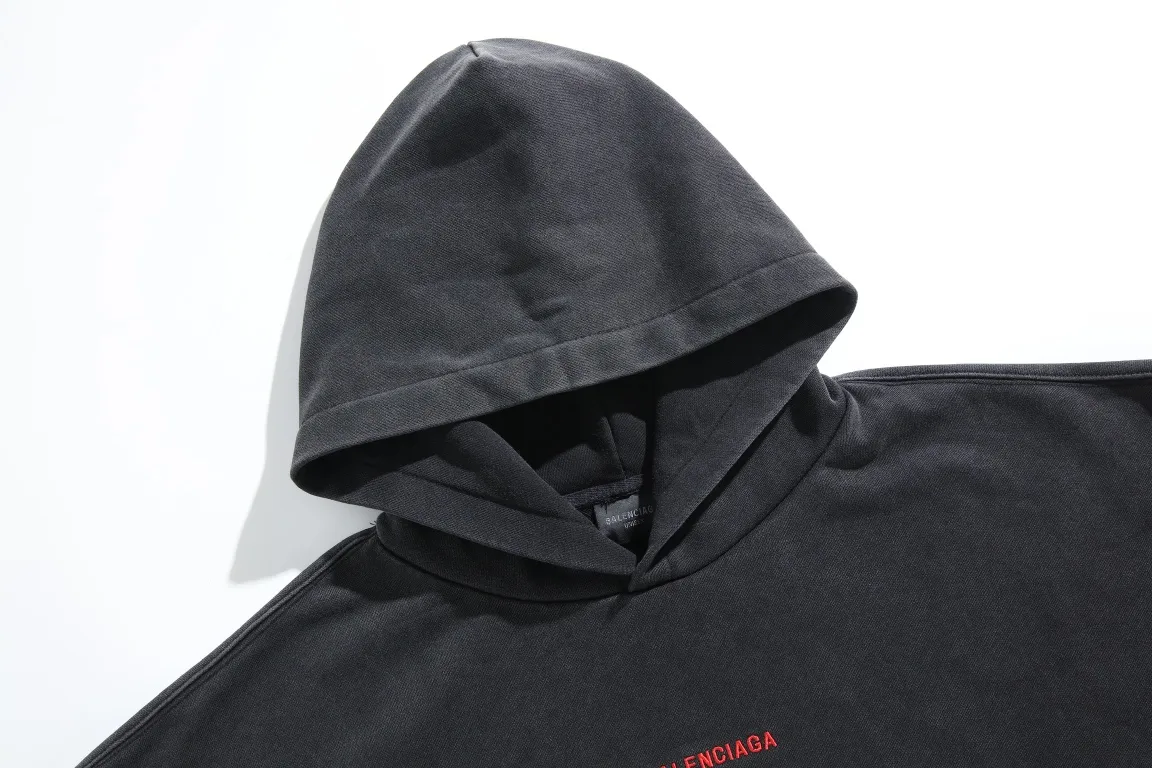 Logo Embroidered Washed Cotton Hoodie D30922637 — view 14