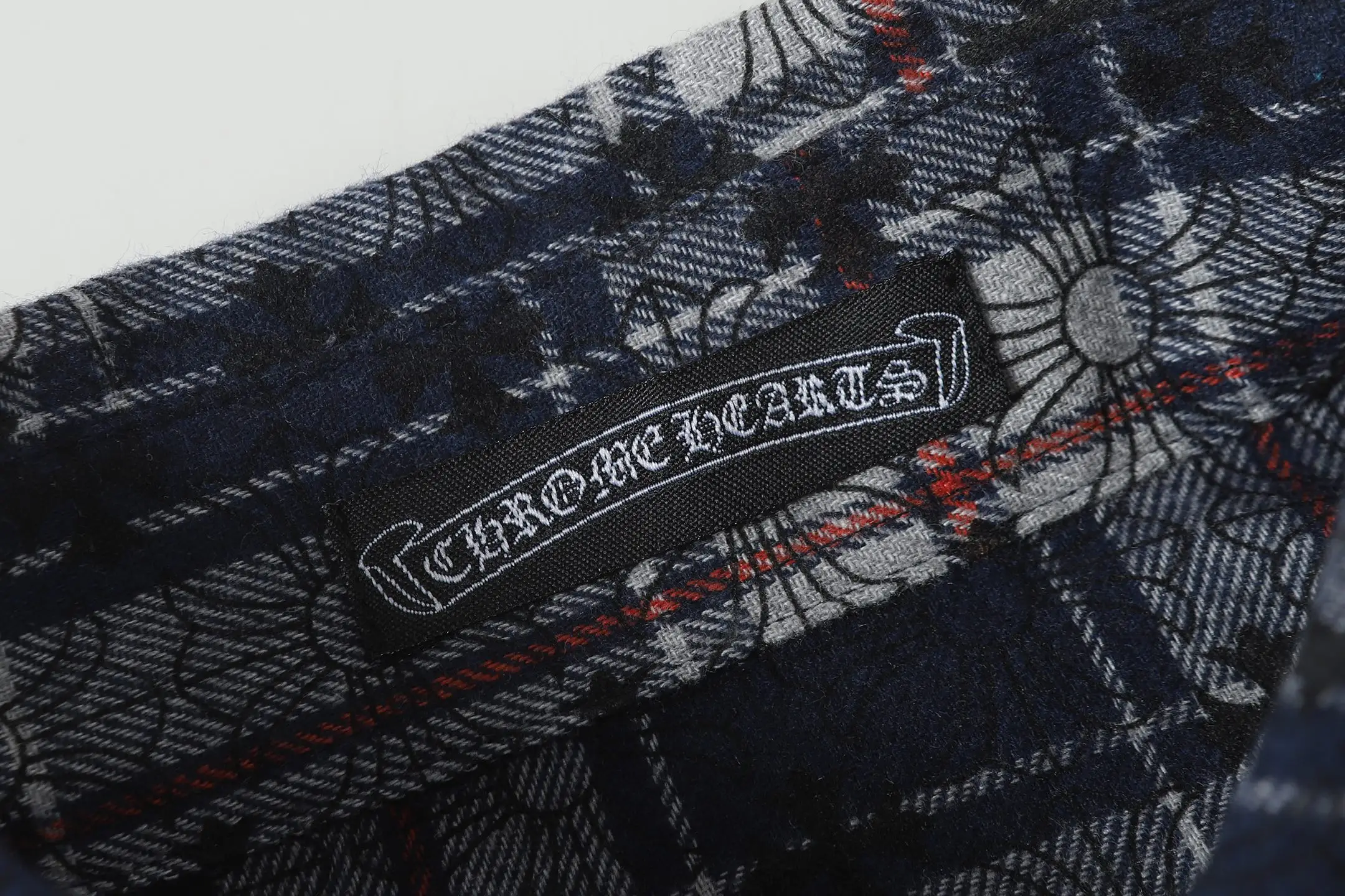 Logo-Jacquard Plaid Flannel Shirt D15013923 — view 5