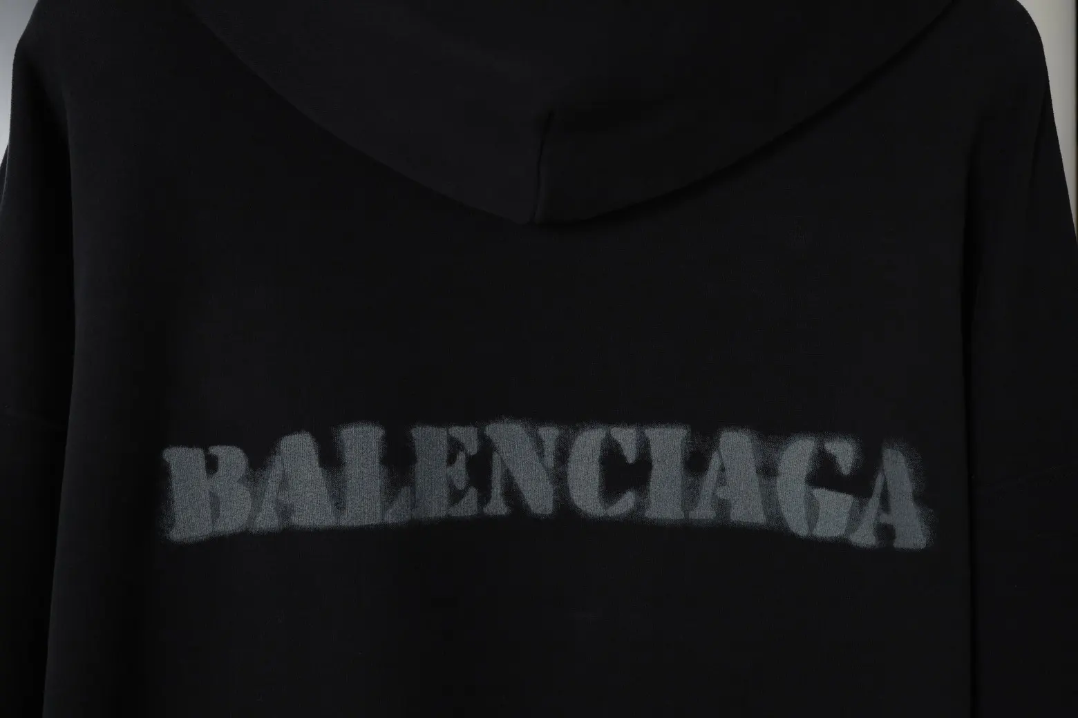 Distressed Logo Print Oversized Hoodie D23520086 — view 3