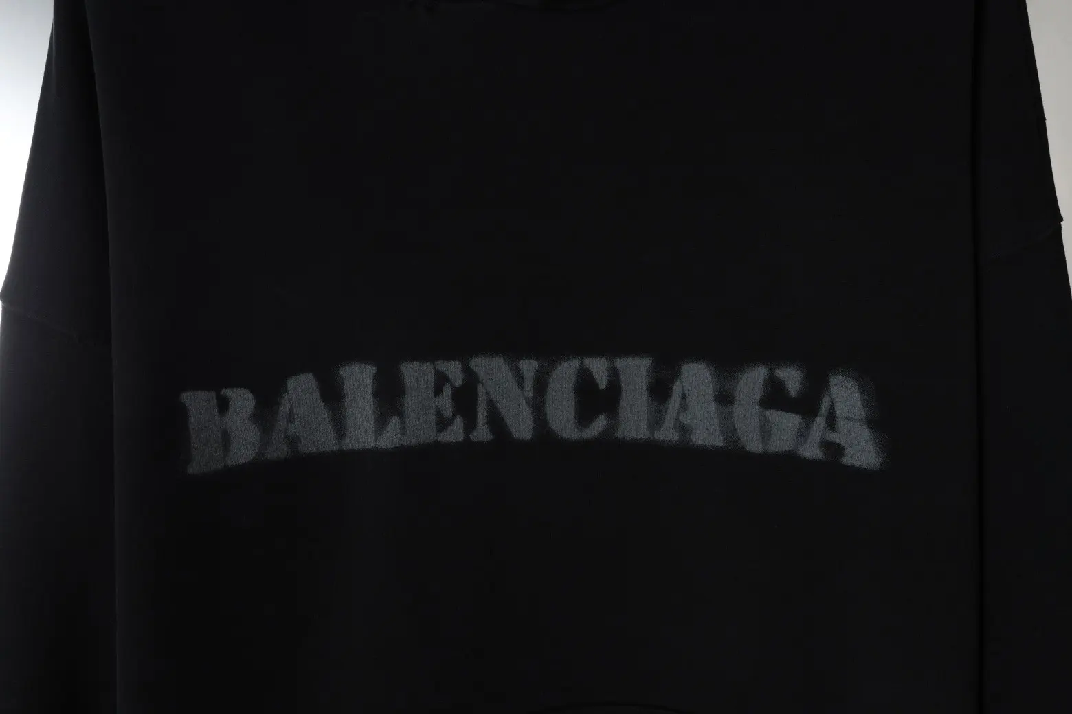 Distressed Logo Print Oversized Hoodie D23520086 — view 4
