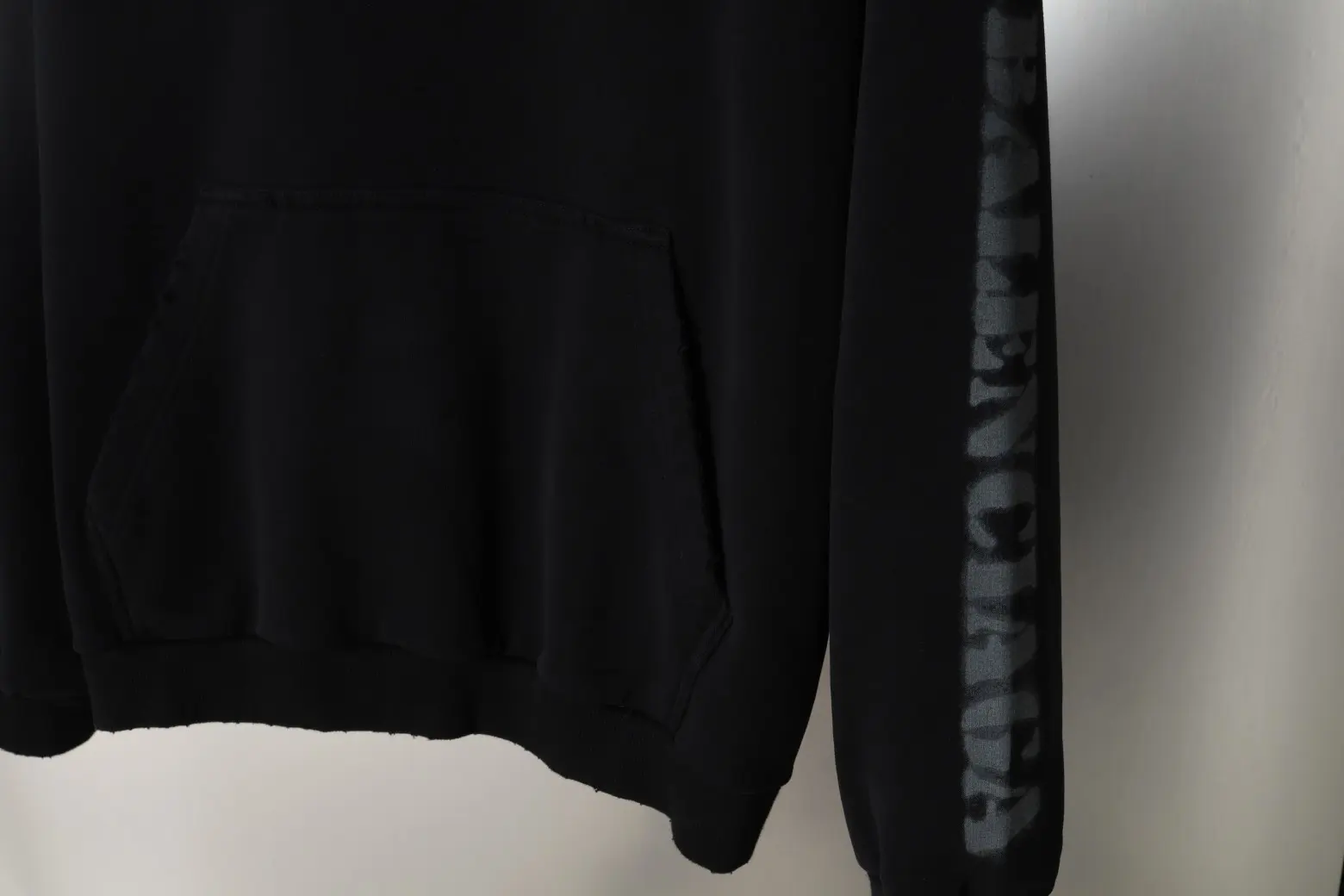 Distressed Logo Print Oversized Hoodie D23520086 — view 5