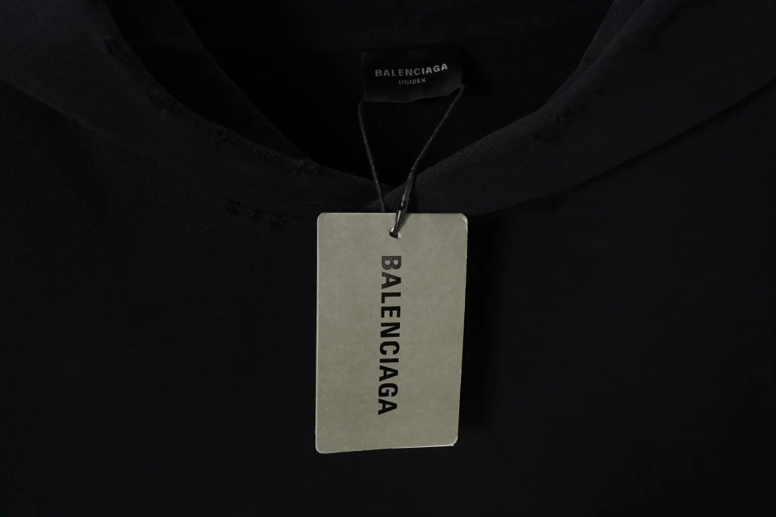 Distressed Logo Print Oversized Hoodie D23520086 — view 8