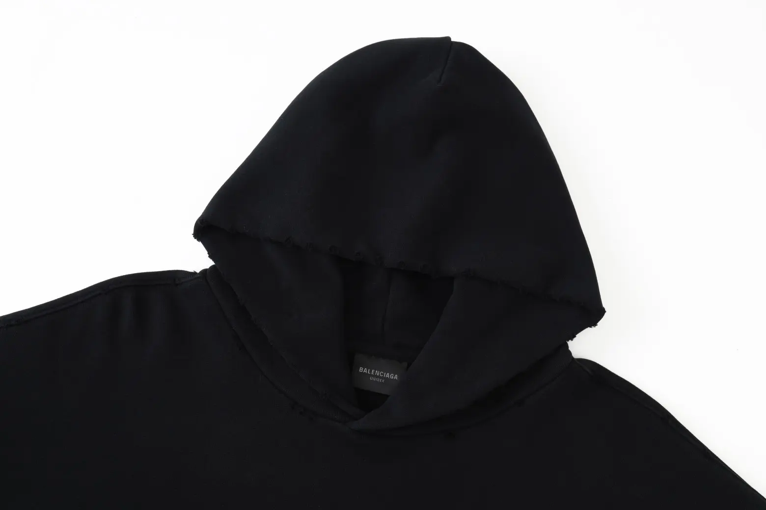 Distressed Logo Print Oversized Hoodie D23520086 — view 16