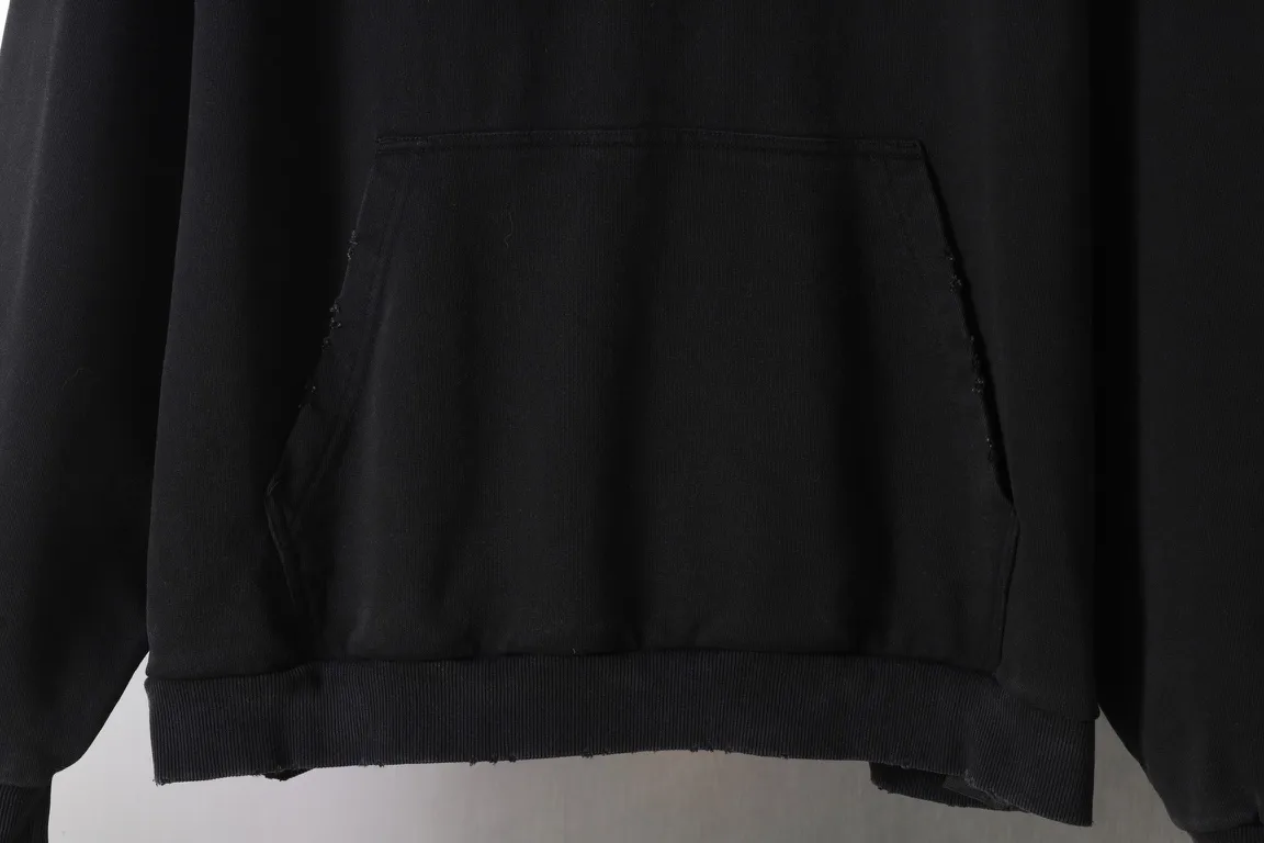 Distressed Logo Print Oversized Hoodie D26920098 — view 5