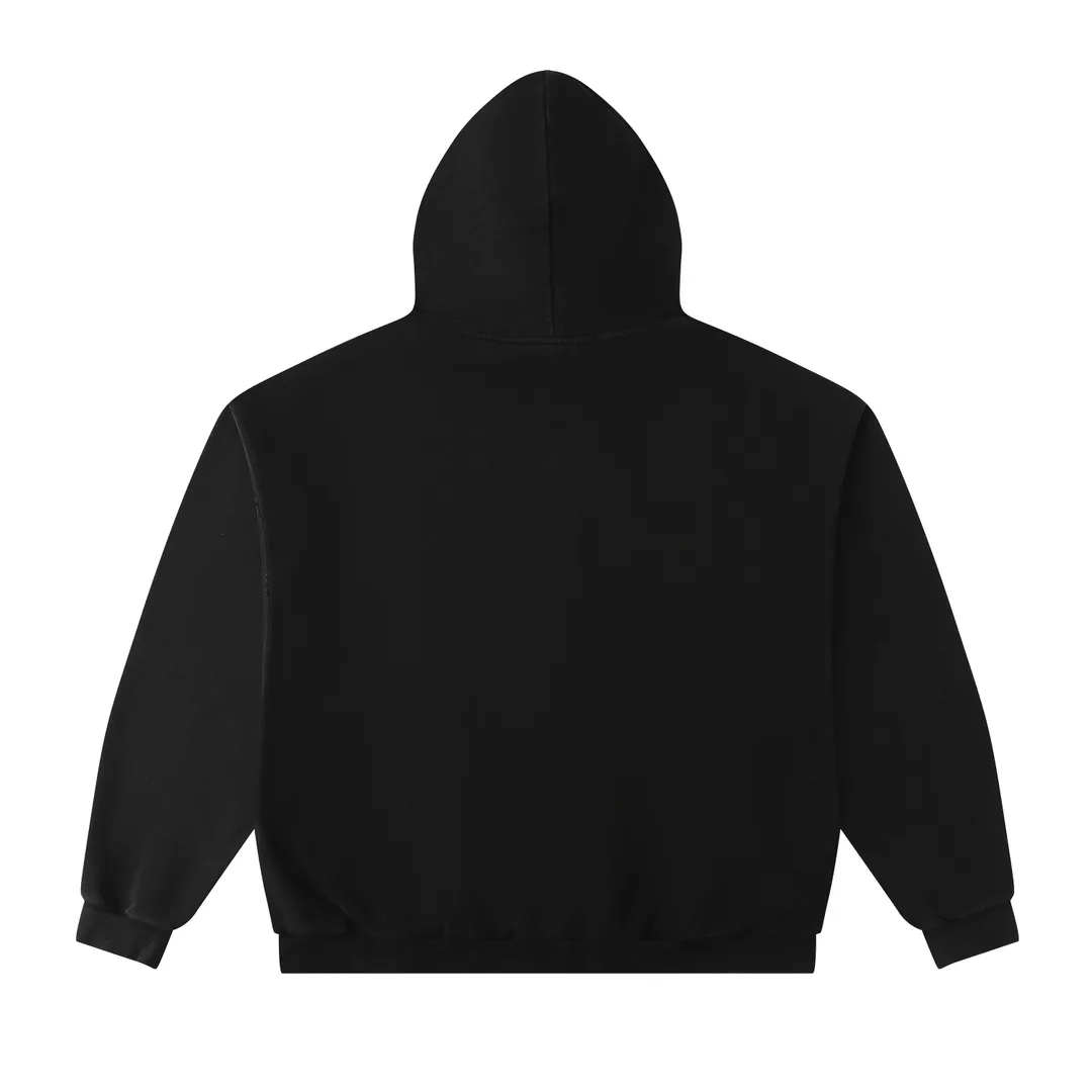 Distressed Logo Print Oversized Hoodie D26920098 — view 11