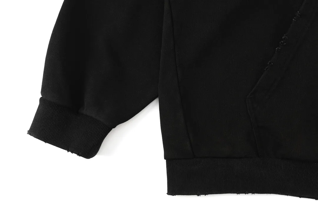 Distressed Logo Print Oversized Hoodie D26920098 — view 17