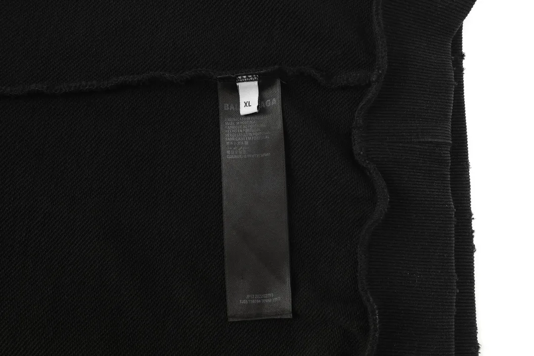 Distressed Logo Print Oversized Hoodie D26920098 — view 18