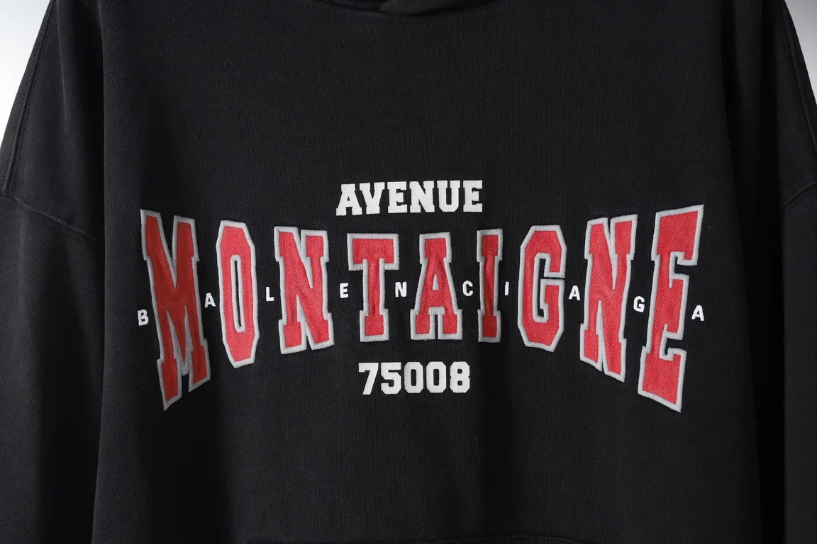 Avenue Montaigne Embroidered Logo Hoodie D26522624 — view 5