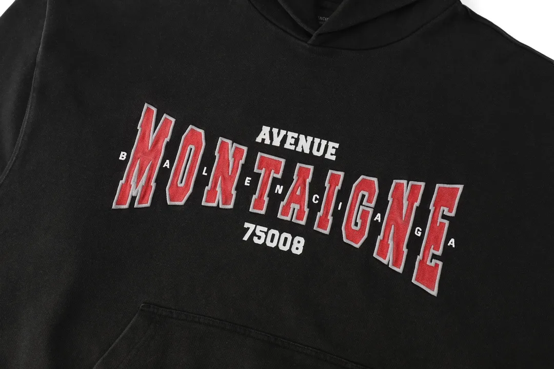 Avenue Montaigne Embroidered Logo Hoodie D26522624 — view 12