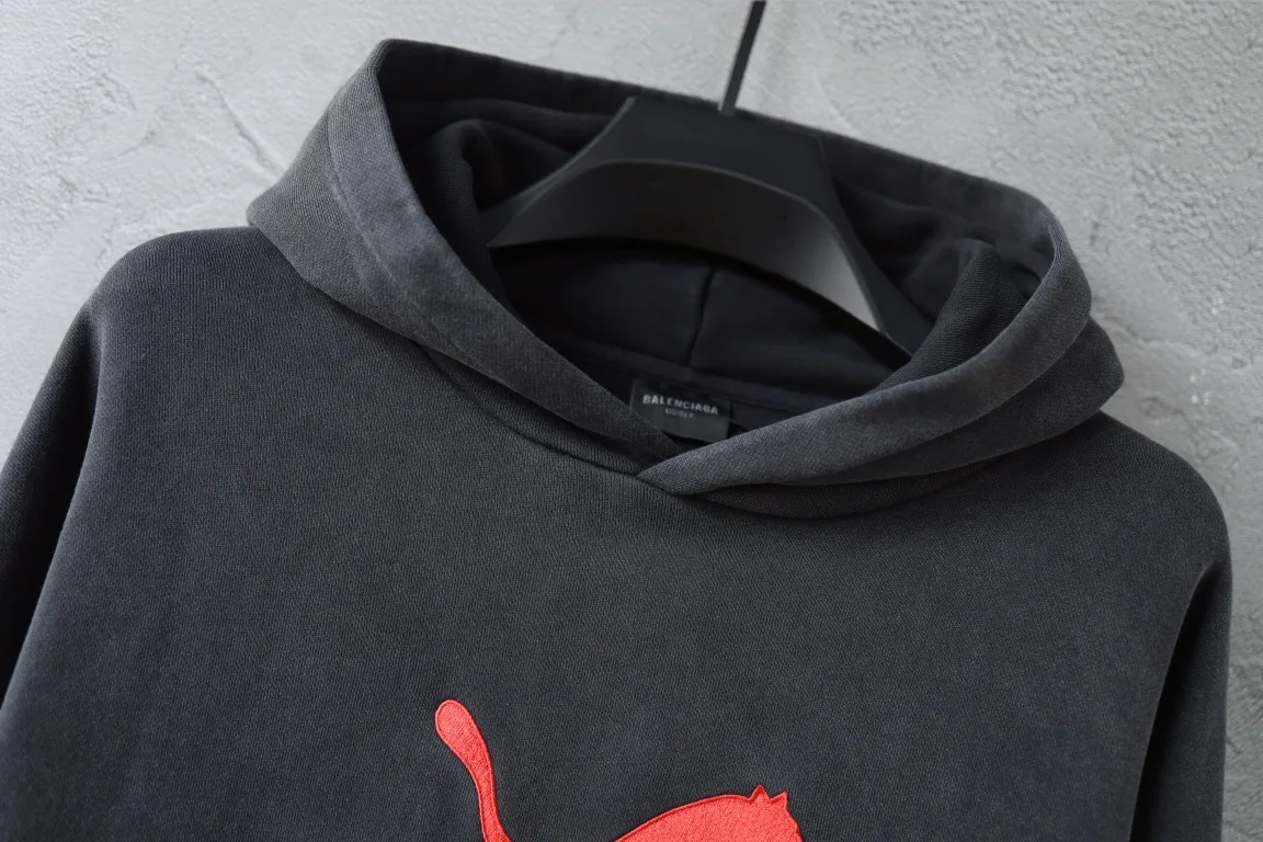 Balenciaga x Puma Embroidered Washed Hoodie D25922630 — view 7