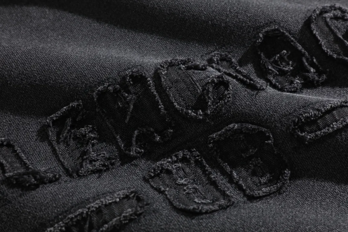 Logo Embroidered Washed Cotton Hoodie D28920100 — view 3