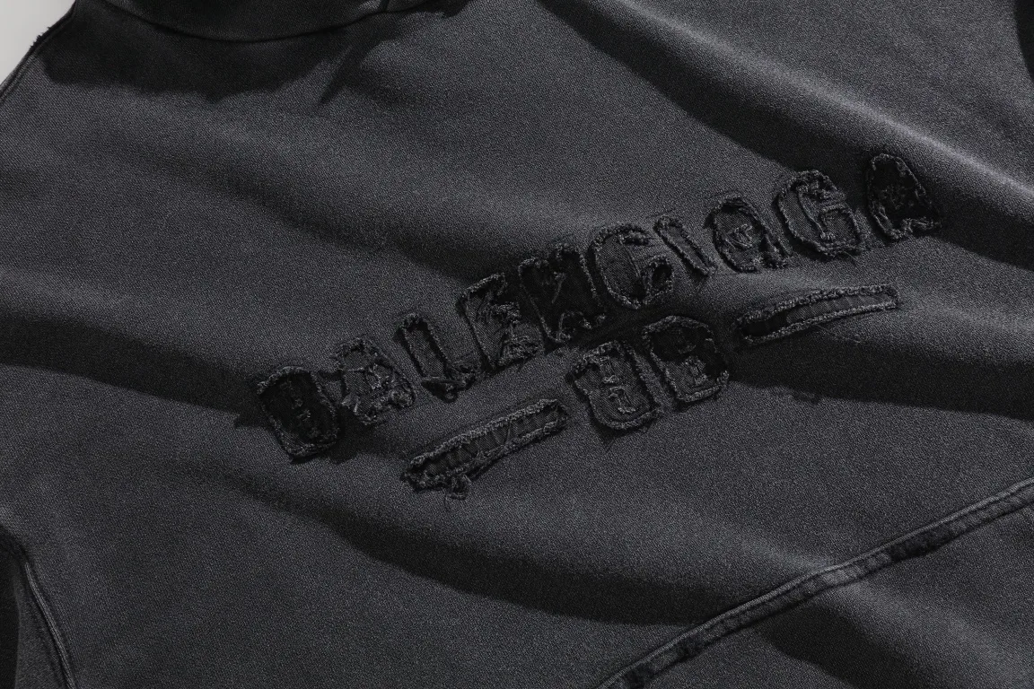 Logo Embroidered Washed Cotton Hoodie D28920100 — view 4