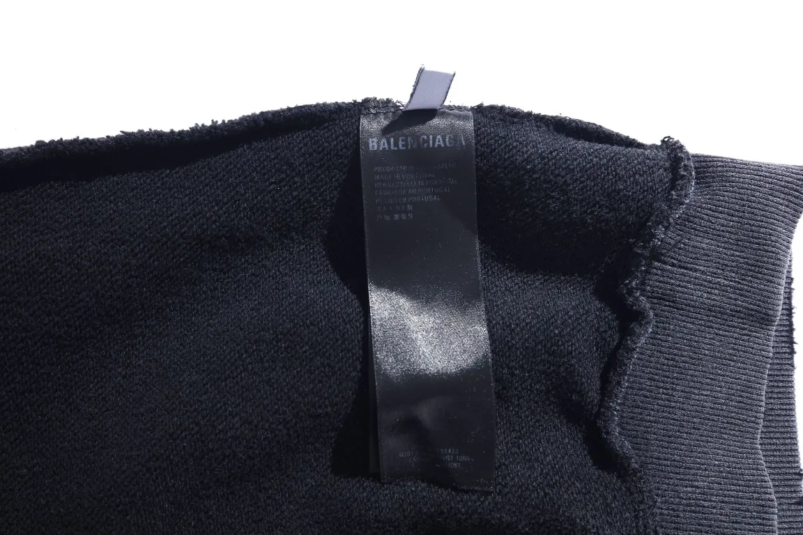 Washed Distressed Logo Embroidery Hoodie D27922584 — view 8