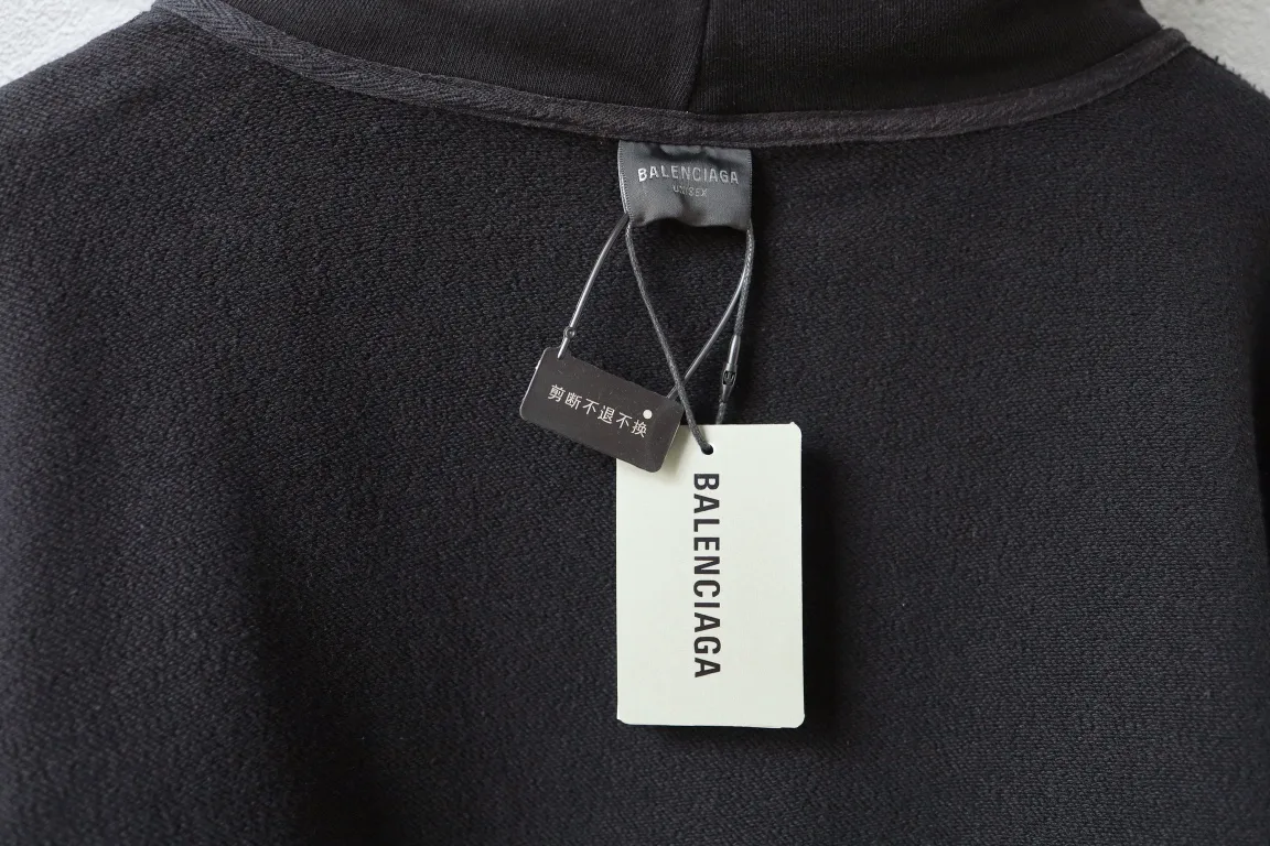 Washed Distressed Logo Embroidery Hoodie D27922584 — view 17