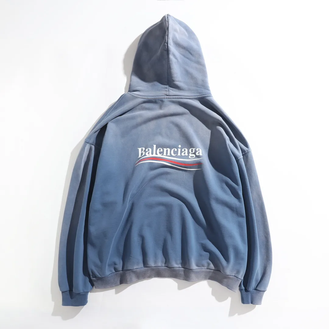 Political Campaign Logo Washed Hoodie D29920101 — view 2