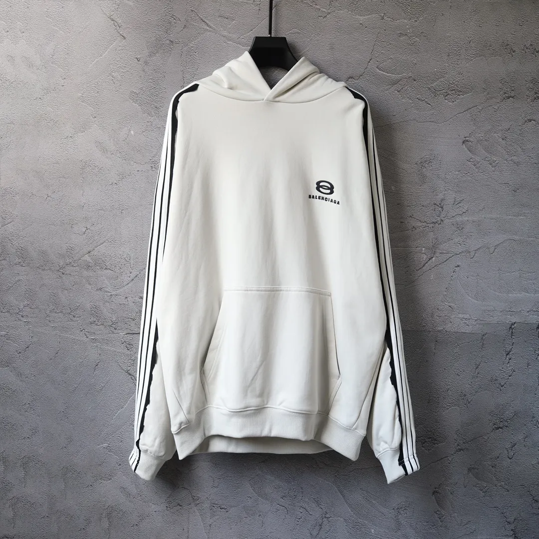 Unity Logo Embroidered Striped Hoodie D29922626