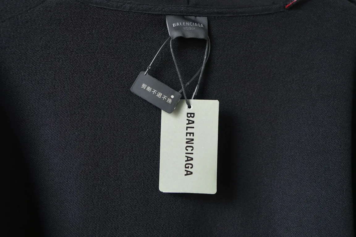 Logo Embroidered Stripe-Sleeve Cotton Hoodie D29922625 — view 9