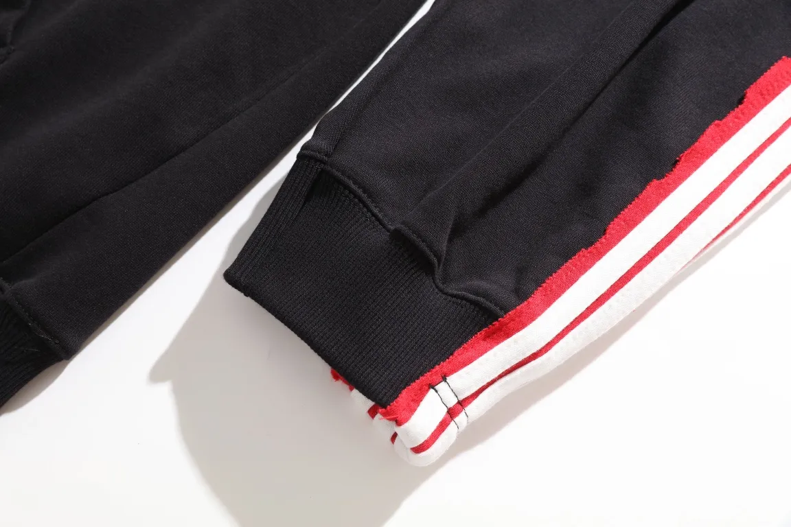 Logo Embroidered Stripe-Sleeve Cotton Hoodie D29922625 — view 14