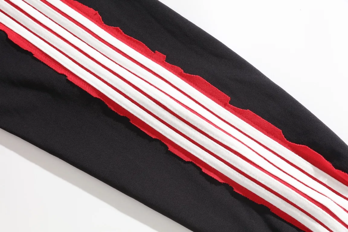 Logo Embroidered Stripe-Sleeve Cotton Hoodie D29922625 — view 15