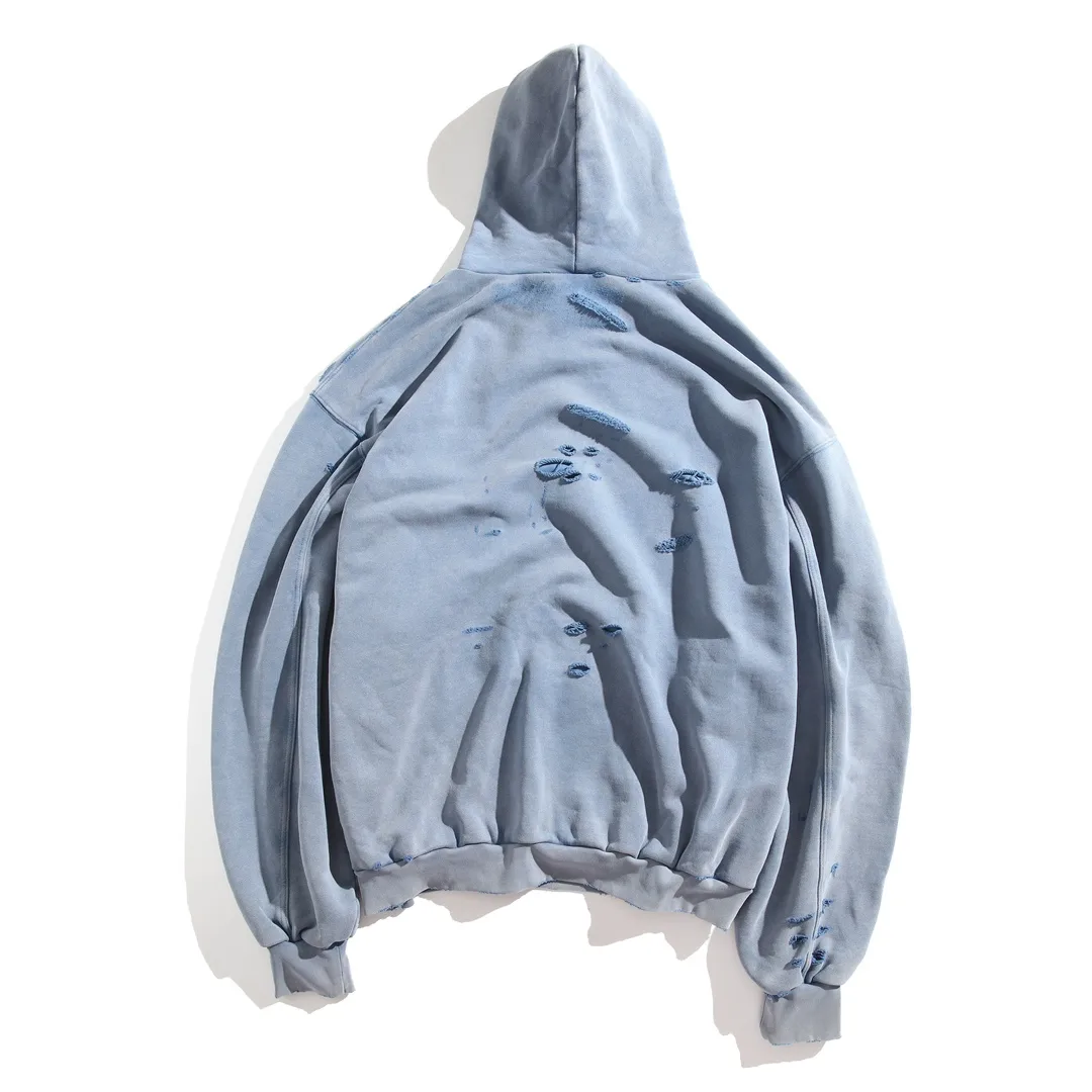 3B Logo Distressed Oversized Hoodie D32920092 — view 2