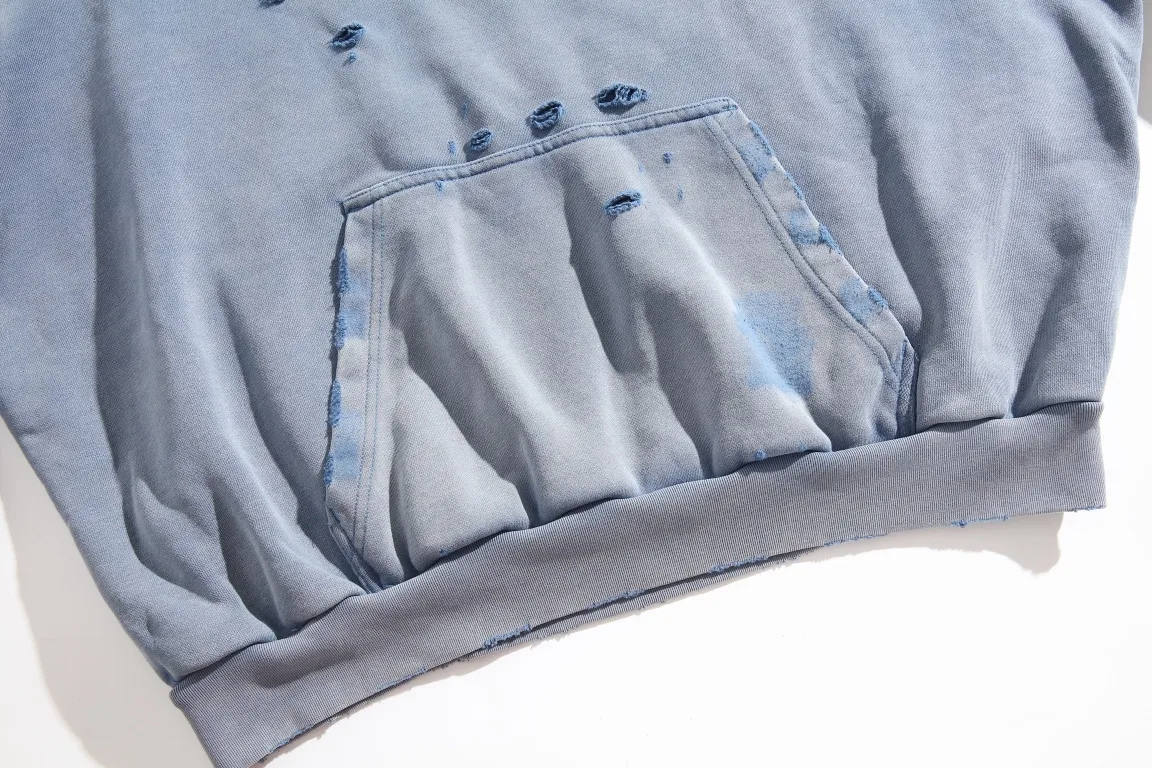 3B Logo Distressed Oversized Hoodie D32920092 — view 5